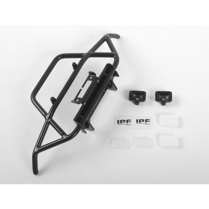 RC4WD Steel Tube Front Bumper W/Ipf Lights For MST 1/10 CMX W/ Jimny J3 Body