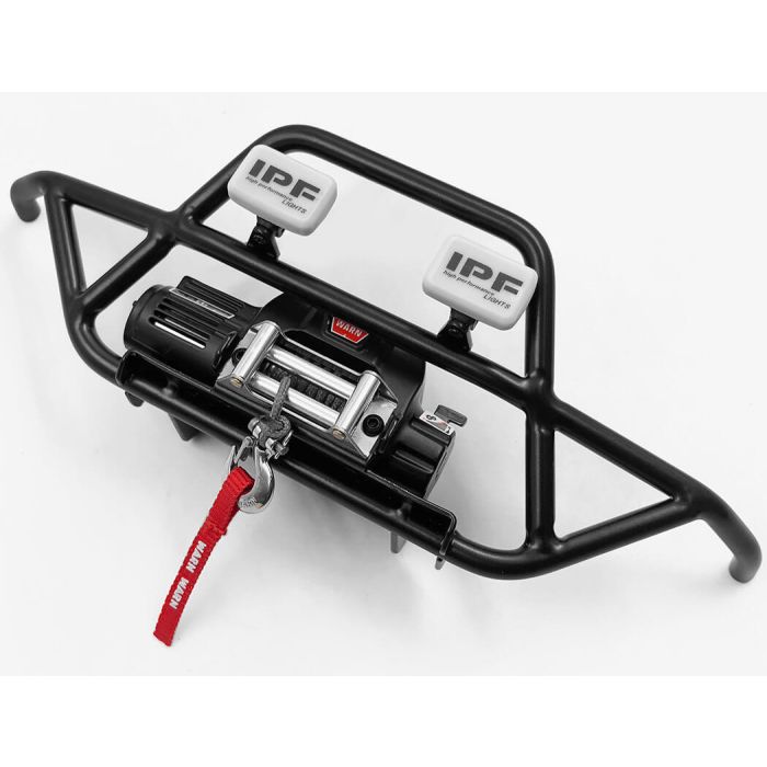 RC4WD Steel Tube Front Bumper W/Ipf Lights For MST 1/10 CMX W/ Jimny J3 Body