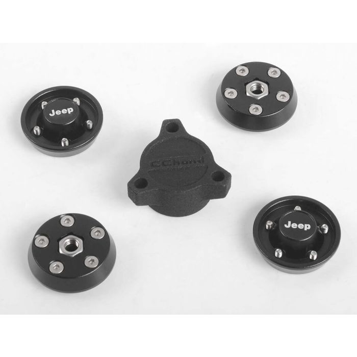 RC4WD OEM Xj 1.9" Beadlock Wheels (Chrome)