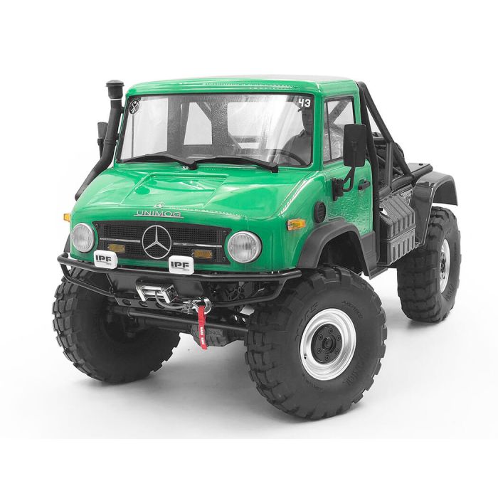 RC4WD Guardian Steel Front Winch Bumper W/Ipf Lights For Axial 1/10 SCX10 II UMG10 (Black)