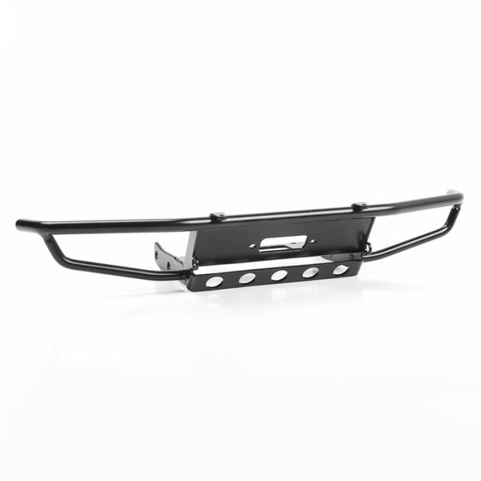 RC4WD Guardian Steel Front Winch Bumper W/Ipf Lights For Axial 1/10 SCX10 II UMG10 (Black)