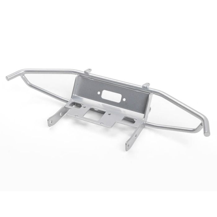 RC4WD Guardian Steel Front Winch Bumper W/Ipf Lights For Axial 1/10 SCX10 II UMG10 (Silver)