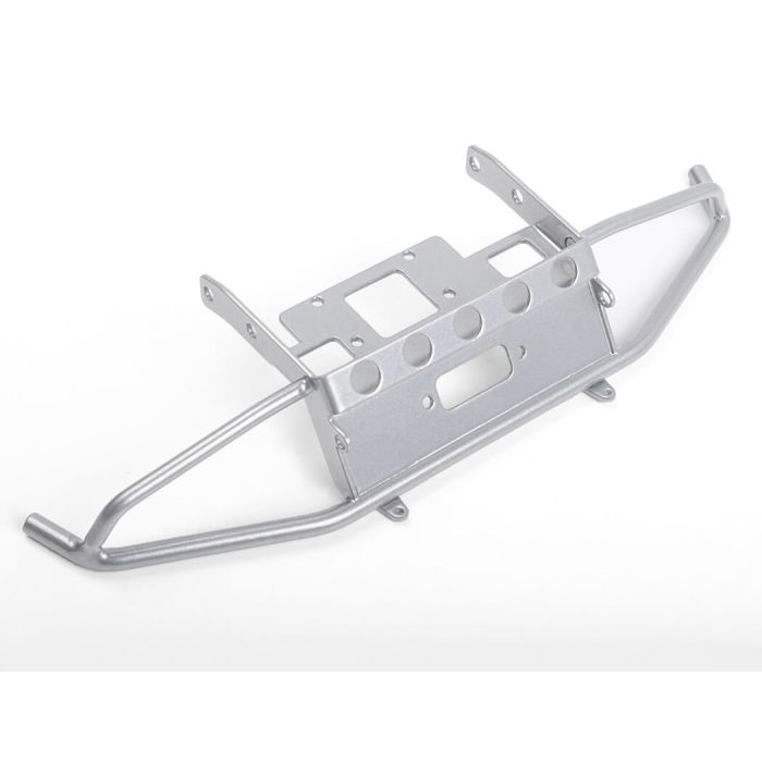 RC4WD Guardian Steel Front Winch Bumper W/Ipf Lights For Axial 1/10 SCX10 II UMG10 (Silver)