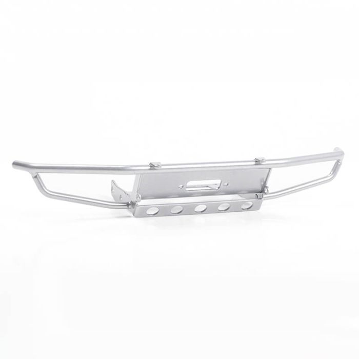 RC4WD Guardian Steel Front Winch Bumper W/Ipf Lights For Axial 1/10 SCX10 II UMG10 (Silver)