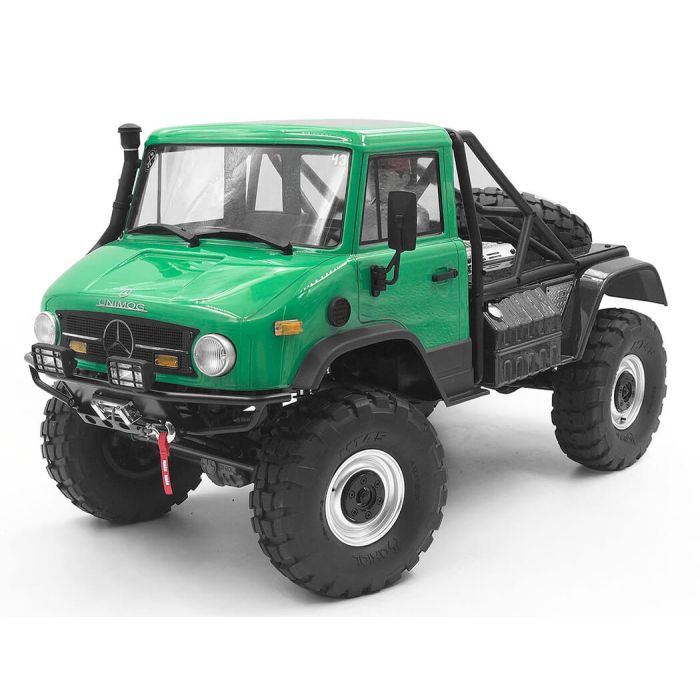 RC4WD Guardian Steel Front Winch Bumper W/Lights For Axial 1/10 SCX10 II UMG10 (Black)