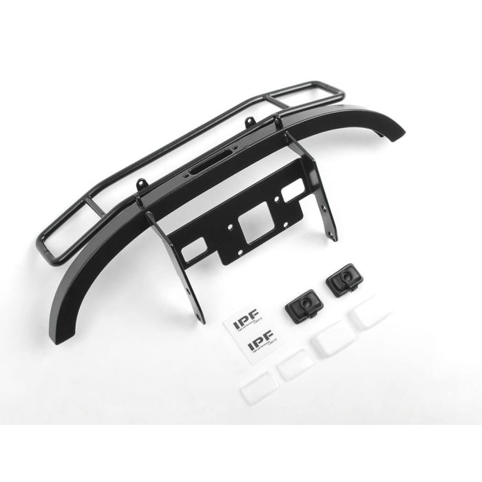 RC4WD Ranch Steel Front Winch Bumper W/ Ipf Lights For Axial 1/10 SCX10 II UMG10 (Black)