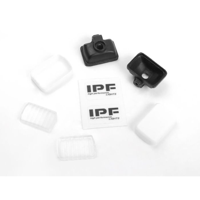 RC4WD Ranch Steel Front Winch Bumper W/ Ipf Lights For Axial 1/10 SCX10 II UMG10 (Black)