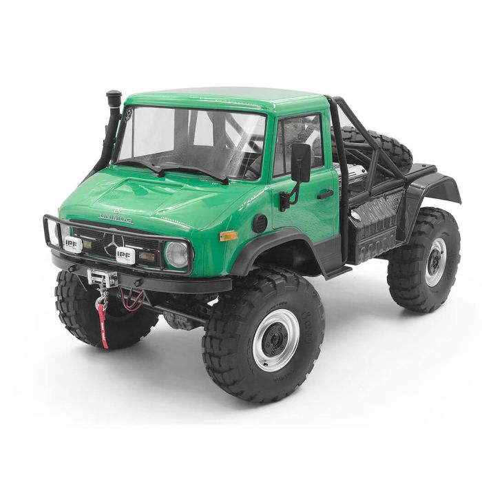 RC4WD Ranch Steel Front Winch Bumper W/ Ipf Lights For Axial 1/10 SCX10 II UMG10 (Black)