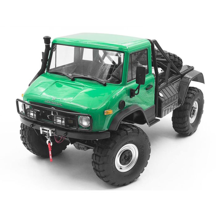 RC4WD Ranch Steel Front Winch Bumper W/ Lights For Axial 1/10 SCX10 II UMG10 (Black)
