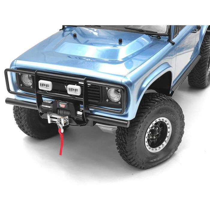 RC4WD Oxer Steel Front Winch Bumper W/ Ipf Lights For Vanquish Vs4-10 Origin Body (Black)