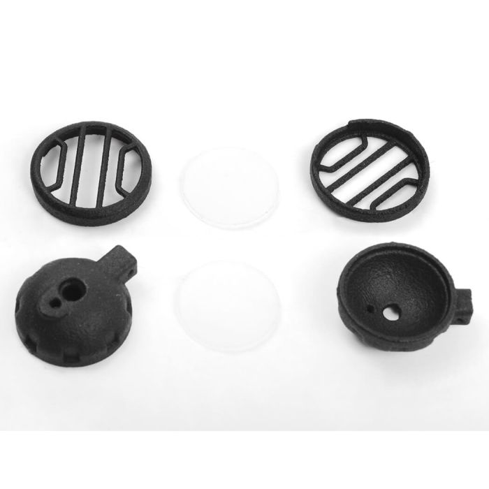 RC4WD Shirya Front Winch Bumper W/ Lights For Vanquish Vs4-10 Origin Body (Black)
