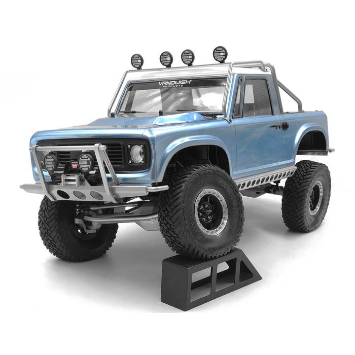 RC4WD Shirya Front Winch Bumper W/ Lights For Vanquish Vs4-10 Origin Body (Silver)