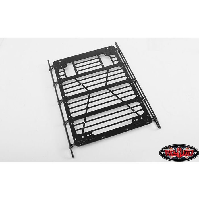 RC4WD Command Roof Rack W/Diamond Plate & 4x Square Lights Traxxas TRX-4 Mercedes-Benz G-500 (A)