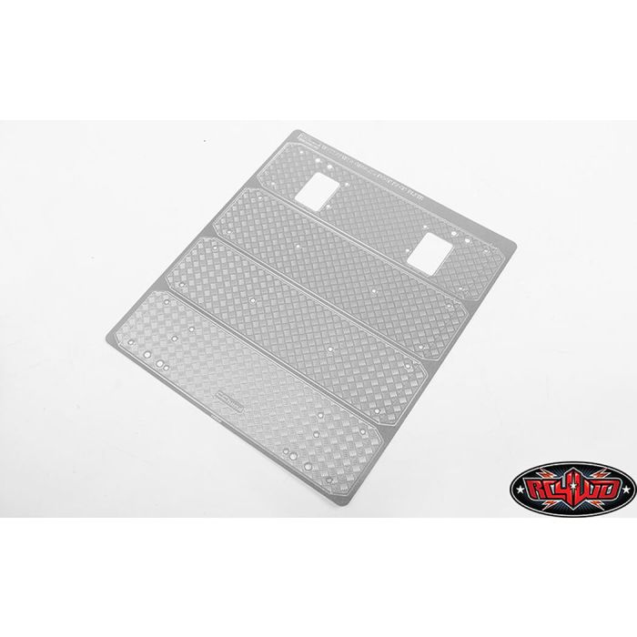 RC4WD Command Roof Rack W/Diamond Plate & 4x Square Lights Traxxas TRX-4 Mercedes-Benz G-500 (A)
