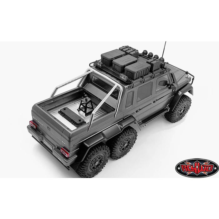 RC4WD Command Roof Rack W/Diamond Plate For Traxxas Mercedes-Benz G63 AMG 6x6 (Style B)