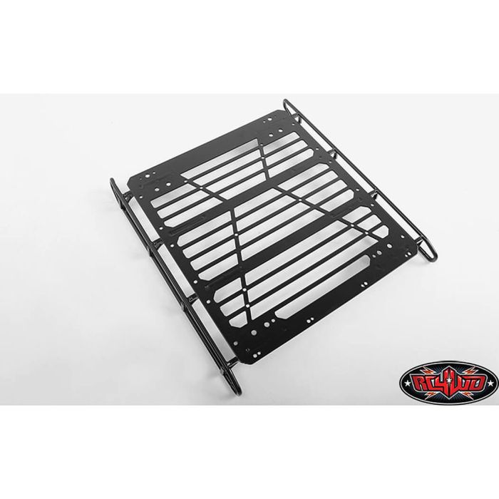 RC4WD Command Roof Rack W/Diamond Plate & 4x Square Lights Traxxas Mercedes-Benz G63 AMG 6x6(B)