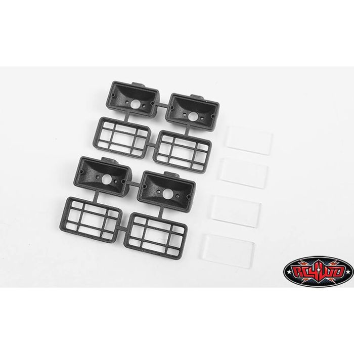 RC4WD Command Roof Rack W/Diamond Plate & 4x Square Lights Traxxas Mercedes-Benz G63 AMG 6x6(B)