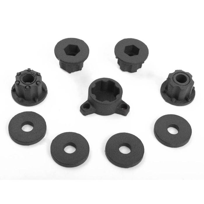 RC4WD Burato 2.2" Beadlock Wheels W/ Center Caps (Black)