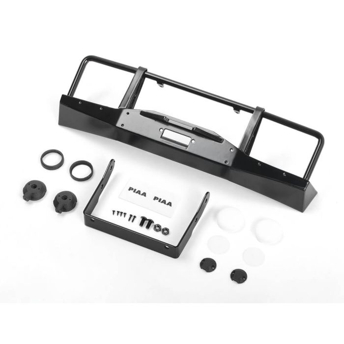 RC4WD Oxer Metal Front Winch Bumper W/Lights For JS Scale 1/10 Range Rover Classic Body