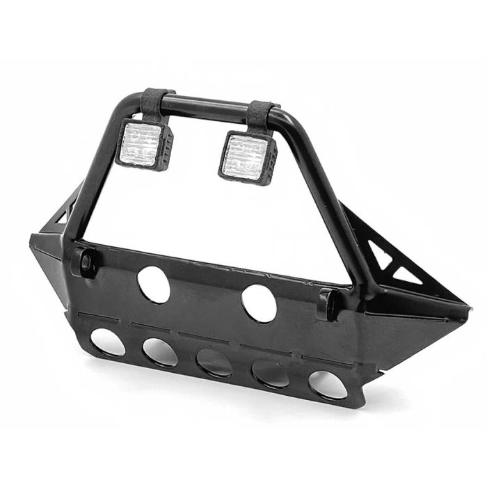 RC4WD Rough Stuff Metal Front Bumper W/Flood Lights For Axial 1/10 SCX10 III Jeep (Gladiator/Wrangler)