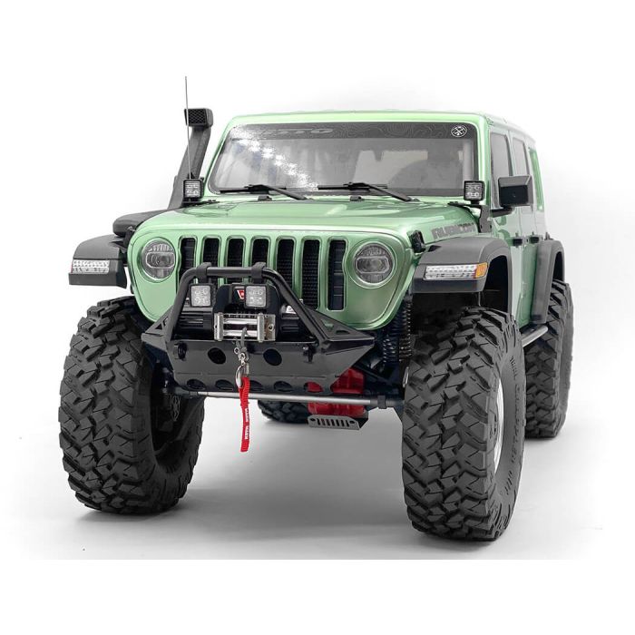 RC4WD Rough Stuff Metal Front Bumper W/Flood Lights For Axial 1/10 SCX10 III Jeep (Gladiator/Wrangler)