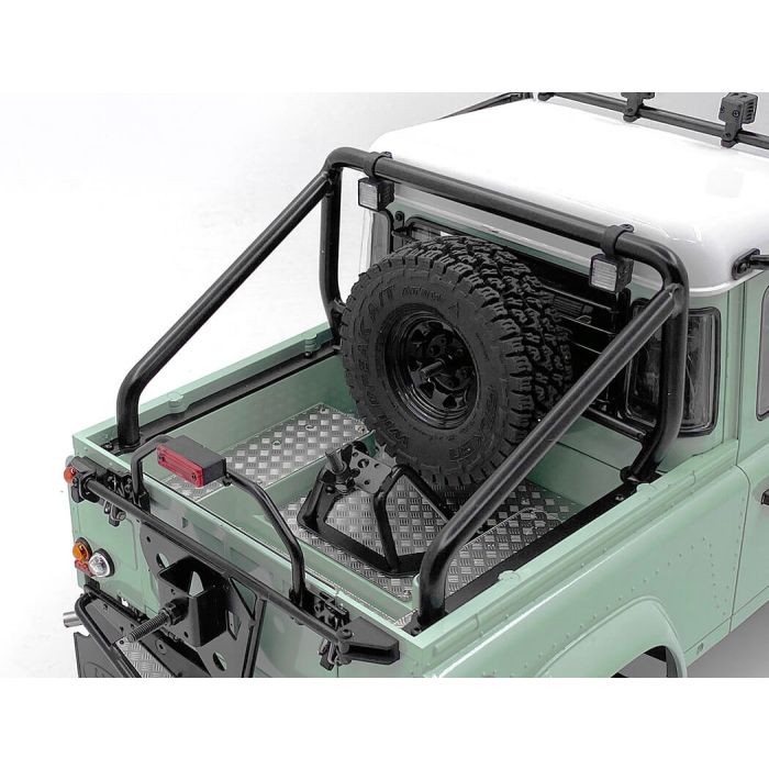 RC4WD Steel Tube Rollbar W/ Flood Lights For RC4WD Gelande II 2015 Land Rover Defender D90 (Pick-Up)