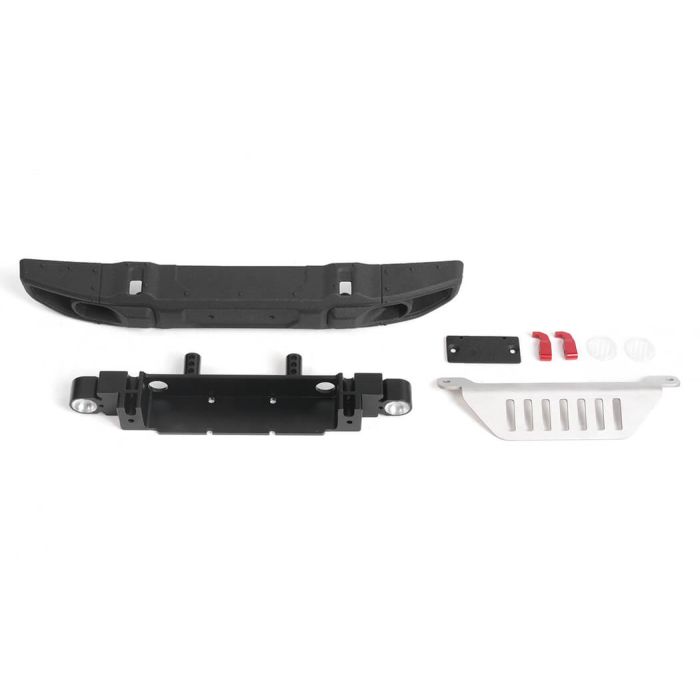 RC4WD OEM Wide Front Bumper W/License Plate Holder + Steering Guard For Axial 1/10 SCX10 III Jeep