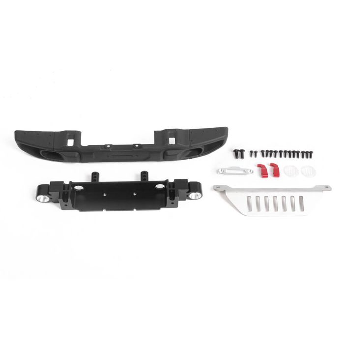 RC4WD OEM Wide Front Winch Bumper W/Steering Guard For Axial 1/10 SCX10 III Jeep (Gladiator/Wrang)