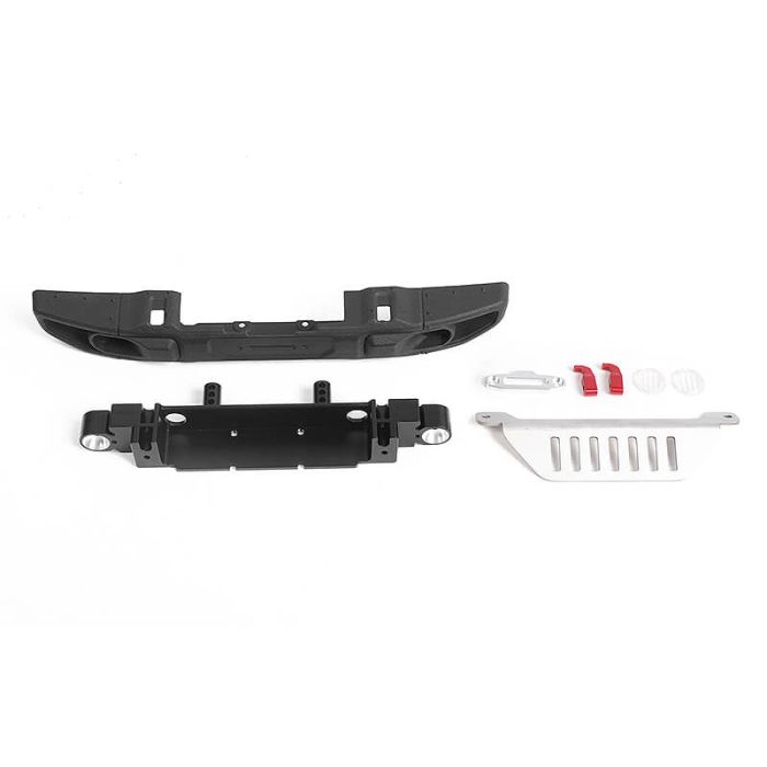 RC4WD OEM Wide Front Winch Bumper W/Steering Guard For Axial 1/10 SCX10 III Jeep (Gladiator/Wrang)