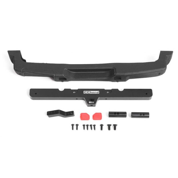 RC4WD OEM Rear Bumper W/ Tow Hook For Axial 1/10 SCX10 III Jeep Jlu Wrangler