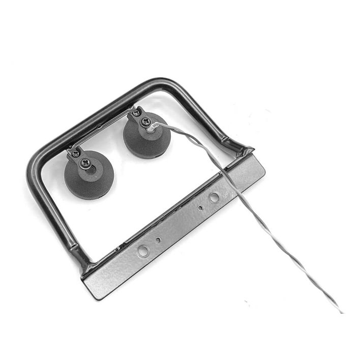 RC4WD Steel Push Bar Front Bumper W/Clear Flood Lights For Gelande II 2015 Land Rover Defender D90