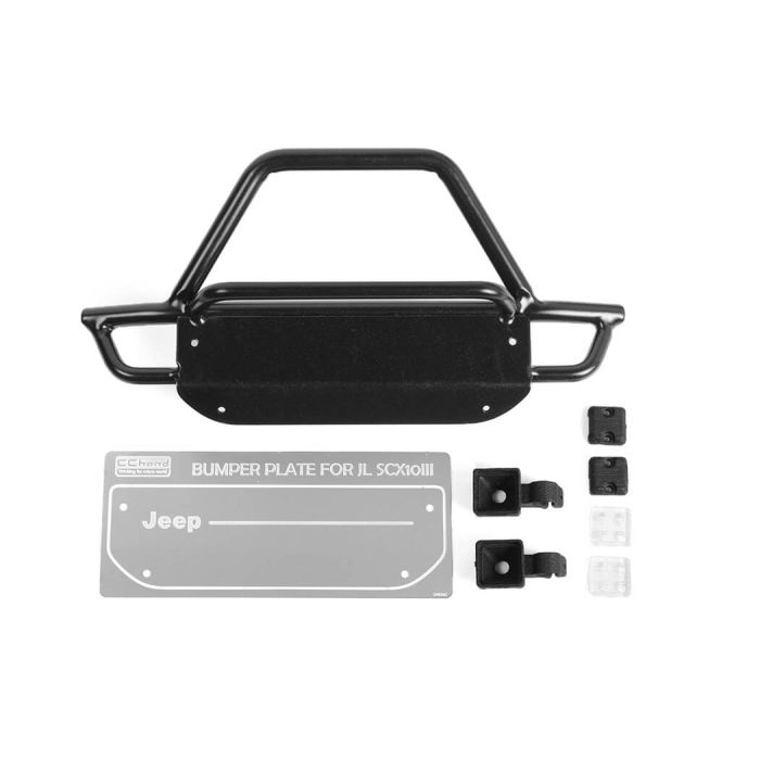RC4WD Ks Steel Front Bumper W/ Lights For Axial 1/10 SCX10 III Jeep (Gladiator/Wrangler)