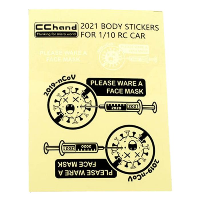 RC4WD Covid Decal Sheet For MST 4WD Off-Road Car Kit W/ J4 Jimny Body