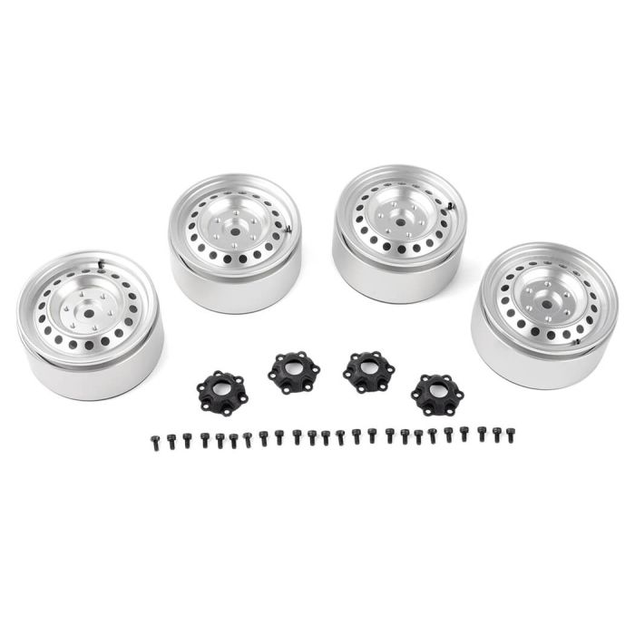 RC4WD Rad 1.9" Aluminium Internal Beadlock Wheels (Silver)