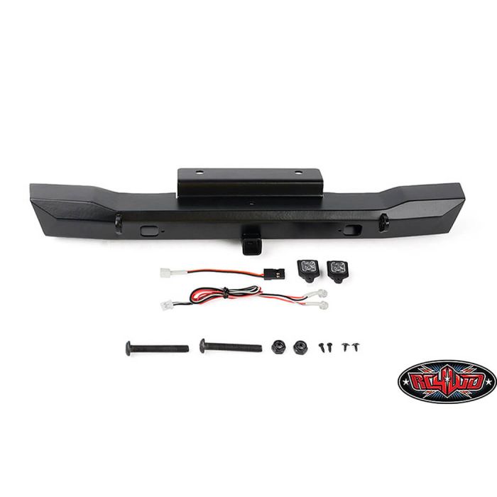 RC4WD Eon Metal Rear Hitch Bumper W/Led For Axial SCX6 Jeep Wrangler Jlu