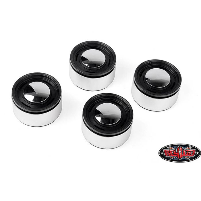 RC4WD Analog 1.9'' Aluminium Cap Wheels (Black)