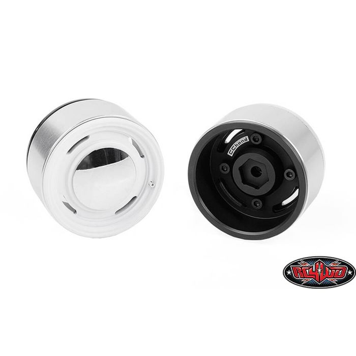 RC4WD Analog 1.9'' Aluminium Cap Wheels (White)
