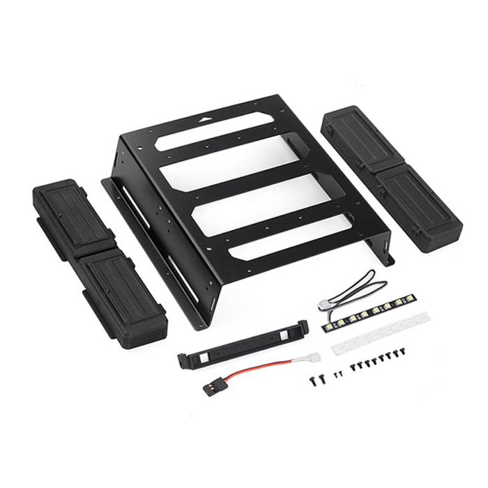 RC4WD Rear Bed Rack & Tool Box W/Light Bar For Vanquish Vs4-10 Phoenix