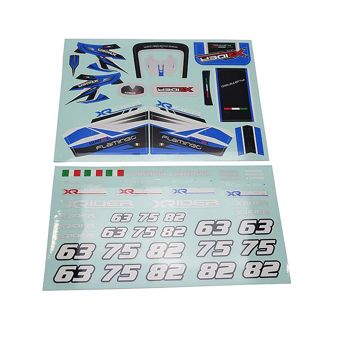 X-Rider Flamingo Sticker Blue