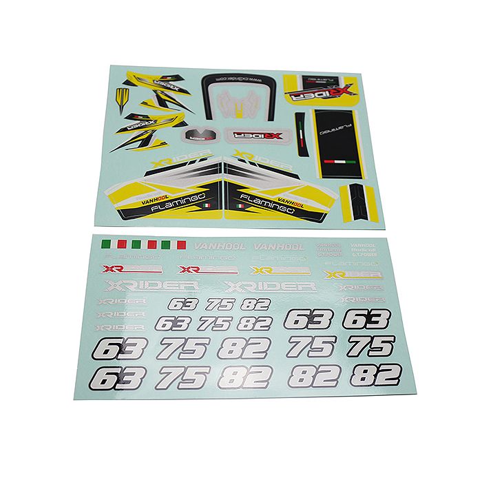 X-Rider Flamingo Sticker Yellow