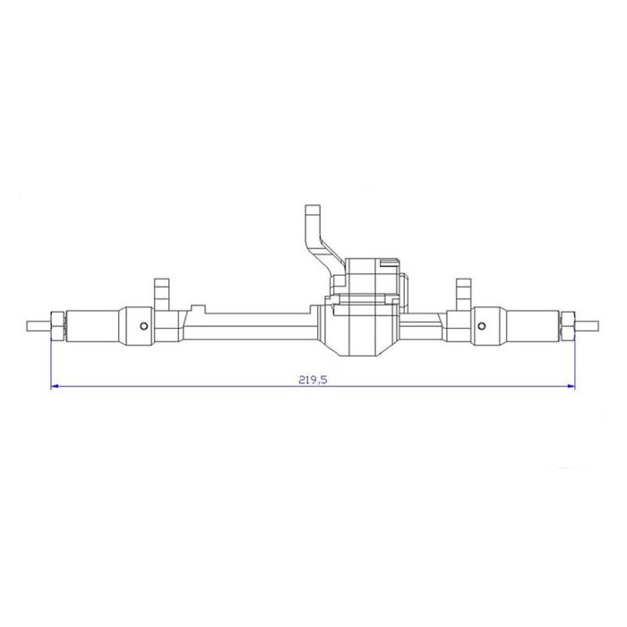 RC4WD Bully 2 Competition Crawler Rear Axle