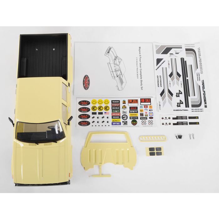RC4WD Mojave II Four Door Complete Body Set (Tan)