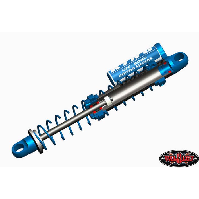 RC4WD King Off-Road Scale Piggyback Shocks W/Faux Reservoir (100mm)
