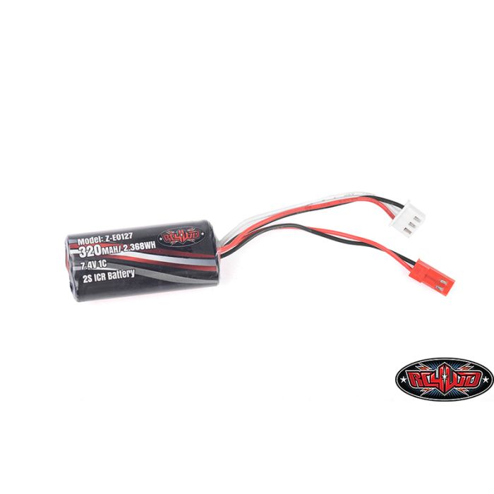RC4WD 7.4V 320mAh Lithium Ion Battery w/ BEC & Balance Plug Connector