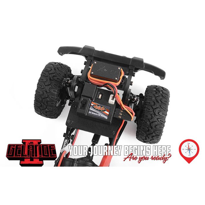 RC4WD 1/18 Gelande 2 RTR RC Crawler Truck w/Black Rock Body Set – Orange