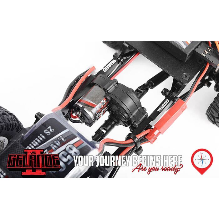 RC4WD 1/18 Gelande 2 RTR RC Crawler Truck w/Black Rock Body Set – Orange