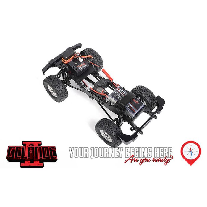 RC4WD 1/18 Gelande 2 RTR RC Crawler Truck w/Black Rock Body Set – Orange