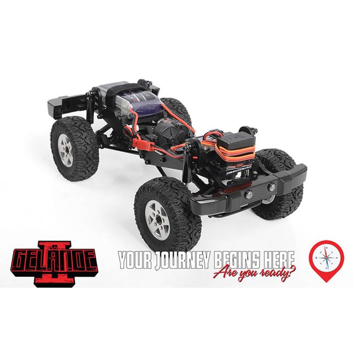 RC4WD 1/18 Gelande 2 RTR RC Crawler Truck w/Black Rock Body Set – Orange