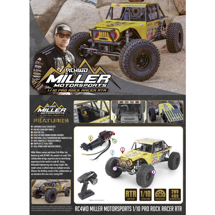 RC4WD 1:10 Miller Motorsports Pro RC Rock Racer Crawler RTR