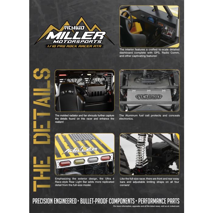RC4WD 1:10 Miller Motorsports Pro RC Rock Racer Crawler RTR